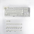 114 Keys White Jade Keycaps PBT Doubleshot Cherry Profile Keycap Set Fit for 61/87/104/108 Mechanical Keyboard Cherry Mx Gateron Switches...