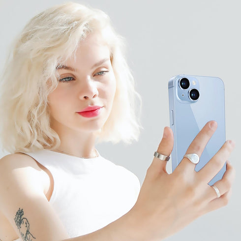 for iPhone 14 and iPhone 14 Plus Camera Lens Protector, Anti-Scratch Tempered Glass Camera Screen Protector Shockproof Full Protective Camera Cove...