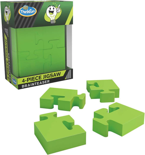 ThinkFun Pocket Brainteasers 4-Piece Jigsaw STEM Toy and Logic Game for Boys and Girls Age 8 and Up - A Tiny brainteaser That’s Lots of Fun!...