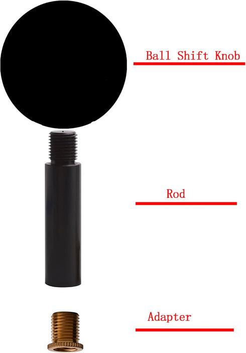 Billiard Ball Rod Shift Gear Knobs Orange 5X Gear Shift Knob Marbling Pool Ball Shifting Lever Fit Most Automatic Manual Car Tuck Transmission Veh...