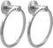 Bath Towel Ring, Modern Bathroom Hardware Accessories Wall Mounted, Thicken 304 Stainless Steel Hand Towel Holder for Bathroom Kitchen (Brushed Ni...