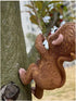 Climbing Monkey Tree Hugger Garden Monkey Statue Resin Animal Sculpture Yard Decor for Outside, Funny Tree Climber Figurine Outdoor Patio Lawn Dec...