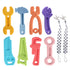 Fu Store 4 Pack Soft Silicone Teething Toys for Toddlers Infant Tools Shape Baby Teethers Relief Soothe Babies Gums Set (8 Pack Hammer Set)...