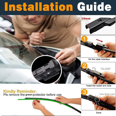 OEM Quality Windshield Wiper Blade Replacement for Chevy Malibu Traverse GMC Acadia Saturn Outlook 2009 2010 2011 2012 - High Performance Original...