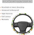 JEOCODY Red Rose Car Men and Women Car Interior Decoration Steering Wheel Cover...