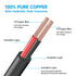 4 Pack 10ft/3M DC Power Extension Cable,12V DC 5.5mm*2.1mm Power Adapter Cord for 12V CCTV Security Camera, DVR, NVR, Baby Monitor, LED Strip Stri...