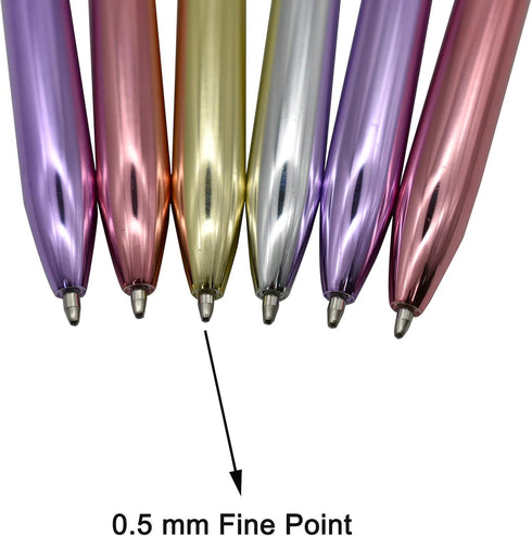 Maydahui 24PCS Crown Ballpoint Pen Retractable Crystal Quicksand Pens Novelty Bling Pen Black Ink for Girls Party School...