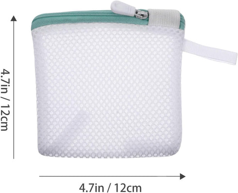 6pcs Laundry Bags Zipper Wash Bags Mini Mesh Washing Bags Net Bags Foldable Washing Machine Bags Soap Pouch Saver Laundry Pouch for Clothes Bed Sh...