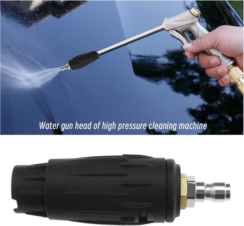 The Lord of the Tools Adjustable Pressure Washer Nozzle Tip 1/4 Inch Quick Connect Plug 3000 PSI 030 Pressure Washer Rotating Spray Turbo Nozzle...