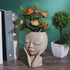 Face Flower Pot Head Planter Pot Cute Lady Face Succulent Planter Resin Cactus Planter Funny Head Plant Pot for Home Garden (Corlor A)...