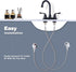ARCORA 30” Length Faucet Hose Connects Bathroom Kitchen Sink to Water Supply Braided Nylon Supply Line with 3/8" Female Compression Thread x 1/2" ...