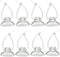 Aquarium Suction Cup Clips with Zip Cable Ties, 8 Pieces, Fit for Binding Moss Shrimp Nest Dodging Nest...