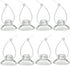 Aquarium Suction Cup Clips with Zip Cable Ties, 8 Pieces, Fit for Binding Moss Shrimp Nest Dodging Nest...
