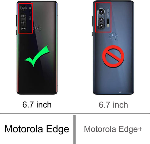 Osophter for Moto Edge 5G Case with Screen Protector Shock-Absorption Flexible TPU Rubber Protective Cell Phone Cover for Motorola Moto Edge 5G(Na...
