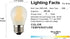 A15 Mini Globe Bulb with LED Filament, 4W Dimmable, 40 Watts Incandescent Replacement, E26 Standard Base, 400Lm Warm White Light(2700K), Frosted G...