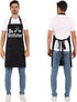 Grill Aprons for Men Dad - The Grill father Apron - Funny Chef Cooking Grilling BBQ Apron with 2 Pockets - Birthday Fathers Day Christmas Gifts fo...
