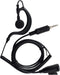 HYS G Shape Earpiece Headset with Built-in line mic PTT(Push to Talk) Ear Hook Earpiece Waterproof Jack for Yaesu Vertex VX-6R VX-7E VX-127 VX-170...