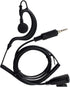 HYS G Shape Earpiece Headset with Built-in line mic PTT(Push to Talk) Ear Hook Earpiece Waterproof Jack for Yaesu Vertex VX-6R VX-7E VX-127 VX-170...
