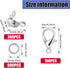 1250 Pieces Jewelry Making Accessories Set Includes 800 Pieces Open Jump Ring Connectors 300 Pieces Bead Tips Knot Covers and 150 Pieces Lobster C...