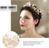 Haomye Gold Wedding Crowns Butterfly Crowns Flower Crown and Tiaras Hair Jewelry Bridal Hair Accessories for Women and Girls...