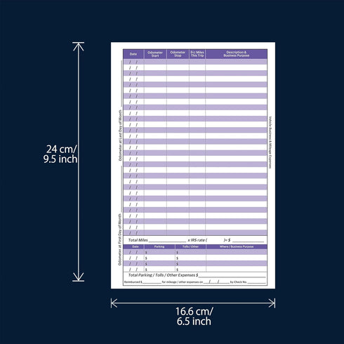 12 Set Receipts Organizer & Expense Envelope, Business Expense Tracker, Business Expense Record Auto Mileage Log Organizer Envelope (Purple)...