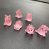 Lucky Piggy Toy Car Ornaments,6pcs Cute Pink Piggy Figures Car Dashboard Decorations Miniature Pig Figurines Landscape DIY Crafts Mini Resin Pig D...