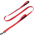 Max and Neo Double Handle Traffic Dog Leash Reflective - We Donate a Leash to a Dog Rescue for Every Leash Sold (RED, 4 FT)...