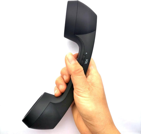 Wireless Bluetooth Mic Headphones Comfort Retro Phone Handset Mic Speaker Phone Call Receiver Compatible with iPhone iOS Android iOS Cell Phone Te...