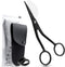 Applique Pelican Duckbill Blade 5.8 Inch - Double Bent Curved Offset Handle Scissors with Pouch Sleeve for Embroidery, Fabric, Thread, Knitting, S...