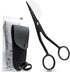 Applique Pelican Duckbill Blade 5.8 Inch - Double Bent Curved Offset Handle Scissors with Pouch Sleeve for Embroidery, Fabric, Thread, Knitting, S...