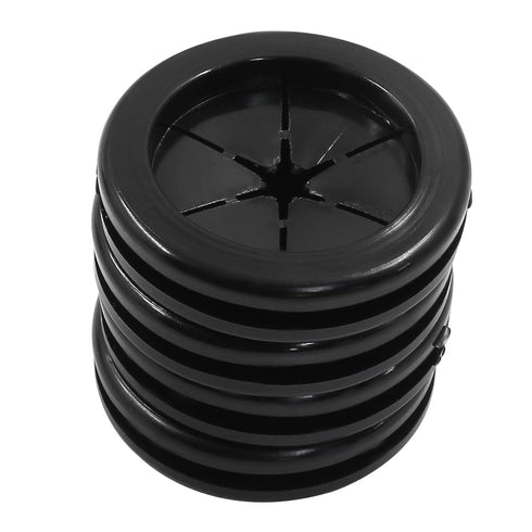 4pcs 1-3/16 (30mm) Inch Black Double Sided Desk Hole Grommets, Six-Petaled Rubber Cable Cord Organizer, Desk Hole Cover Wire Hole Insert for Home ...