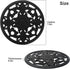 Set of 3 Silicone Trivet Mat Thick Round Trivet Set Non Slip Heat Resistant Modern Carved Trivet Kitchen Decor and Accessories for Hot Dishes, Pot...