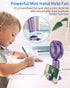 Hand Held Fan,Mini Portable Fan Rechargeable,USB Small Desk Battery Tiny Necklace Cute Cordless Lanyard Hanging Neck Fan,Personal Fan Handheld,5 S...