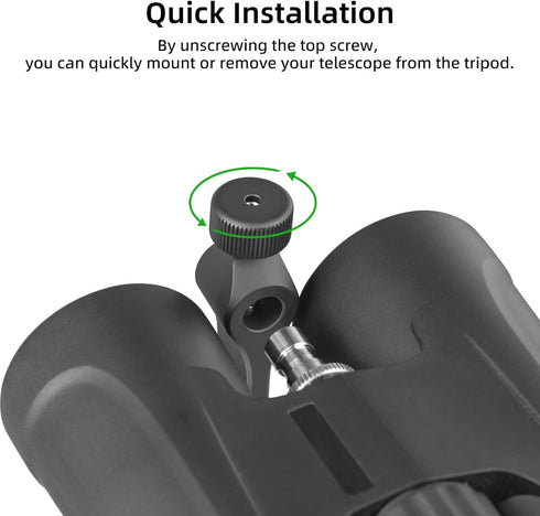 Binocular Tripod Adapter, Binocular Mount 1/4 Inch Threading Mount Aluminium (s1)...