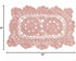 Factory Direct Craft Set of 4 Individual Rose Rectangle Cotton Hand Crocheted Lace Doilies | 12" L x 8" W...