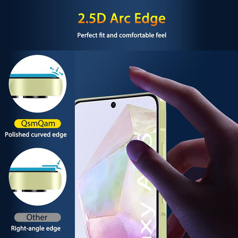 3 Pack Screen Protector for Samsung Galaxy A35 + 3 Pack Camera Lens Protector, Ultra HD Tempered Glass, 9H Hardness, Anti Scratch, Easy Installati...