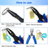 Jewelry Pliers and Split Jump Rings Kit lyfLux 500 PCS 6 mm Metal Split Jump Rings Double Loops with Jump Ring Opening Pliers for Jewelry Beading ...