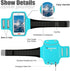 Phone Armband for Running Armband Cell Phone Holder for iPhone 16 16e 15 14 13 12 11 Pro MAX XS XR X Plus Mini Galaxy,Fingerprint Touch ID&Key Poc...