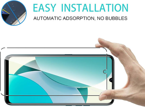 2 Pack Compatible with BLU G73 Screen Protector,Full Coverage 9H Tempered Glass Film,HD Clear Scratch Resistant,Bubble-Free for BLU G73 Screen Pro...
