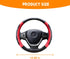 Car Steering Wheel Cover, Elastic Sport Leather Vehicle Steering Wheel Protector, Non-Slip Soft Grip Padded Auto Interior Protective Accessories, ...