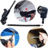 QISF 2Pcs Black 105 Degree 1/4 Inch Right Angle Drill Adapter Hex Shank Screwdriver Angled Bit Holder Extension Power Drill Tool + 1/4 inch Hexago...