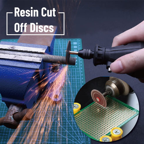 Cutting Wheel Set 46Pcs for Rotary Tool, HSS Cutting Wheels 6Pcs, Diamond Cutting Discs 10 Pcs and Resin Circular Saw Blades 30Pcs with 1/8" Shank...