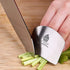 Finger Guards for Cutting, 2 Pcs Stainless Steel Finger Protector for Cutting Food, Knife Guard, Chopping Protector for Dicing and Slicing in Kitc...