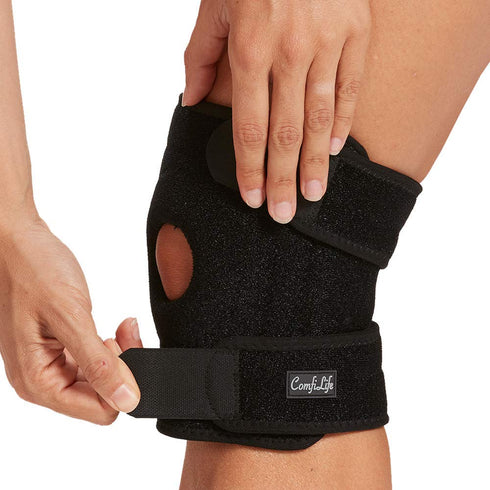 ComfiLife Knee Brace for Knee Pain Relief – Neoprene Knee Brace for Working Out, Running, Injury Recovery – Side Stabilizers – 3 Point Adjustable ...