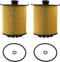 2Pcs Oil Filters Fit for Volvo XC90 C60 S90 2015-2020 Replace 31372212, 32140029...