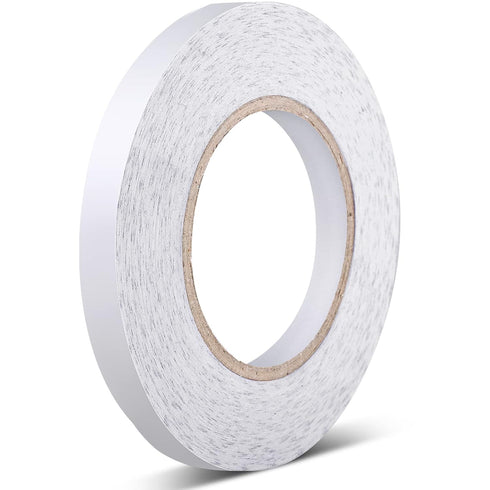 Outus Hem Tape Double Sided Sticky Fabric Tape Each 54.6 Yards No Iron for Clothes Gluing Alterations Adhesive Tape for Fabric, Dress, Cloth(1 Pie...