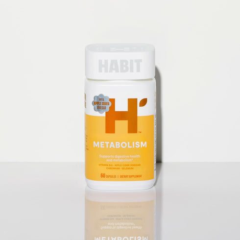 HABIT Metabolism Supplement (60 Capsules) - Supports Digestive Health & Metabolism, Vitamin B12, Selenium, Chromium, Apple Cider Vinegar, Vegan, N...