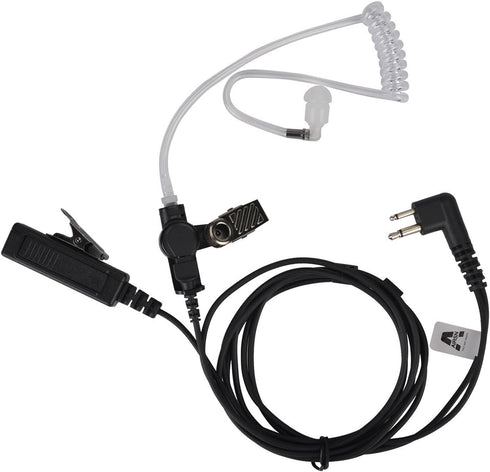 A 2 Pin Transparent Acoustic Tube Earpiece/Headset for Motorola Two Way Radio CP200, CLS1110,CLS1410 Walkie Talkies...