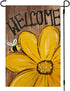 RABUSOFA Summer Garden Flag 12x18 Inch Double Sided for Outside, Welcome Sunflower Bee Outdoor Seasonal Yard Flag 13-12...