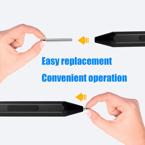 No Wear Out Titanium Alloy Pen Tips fits for Surface Pen, Realititcs Pencil Like Refill Replacement Nibs fits for Microsoft Surface Pro 7 6 5 4 Se...